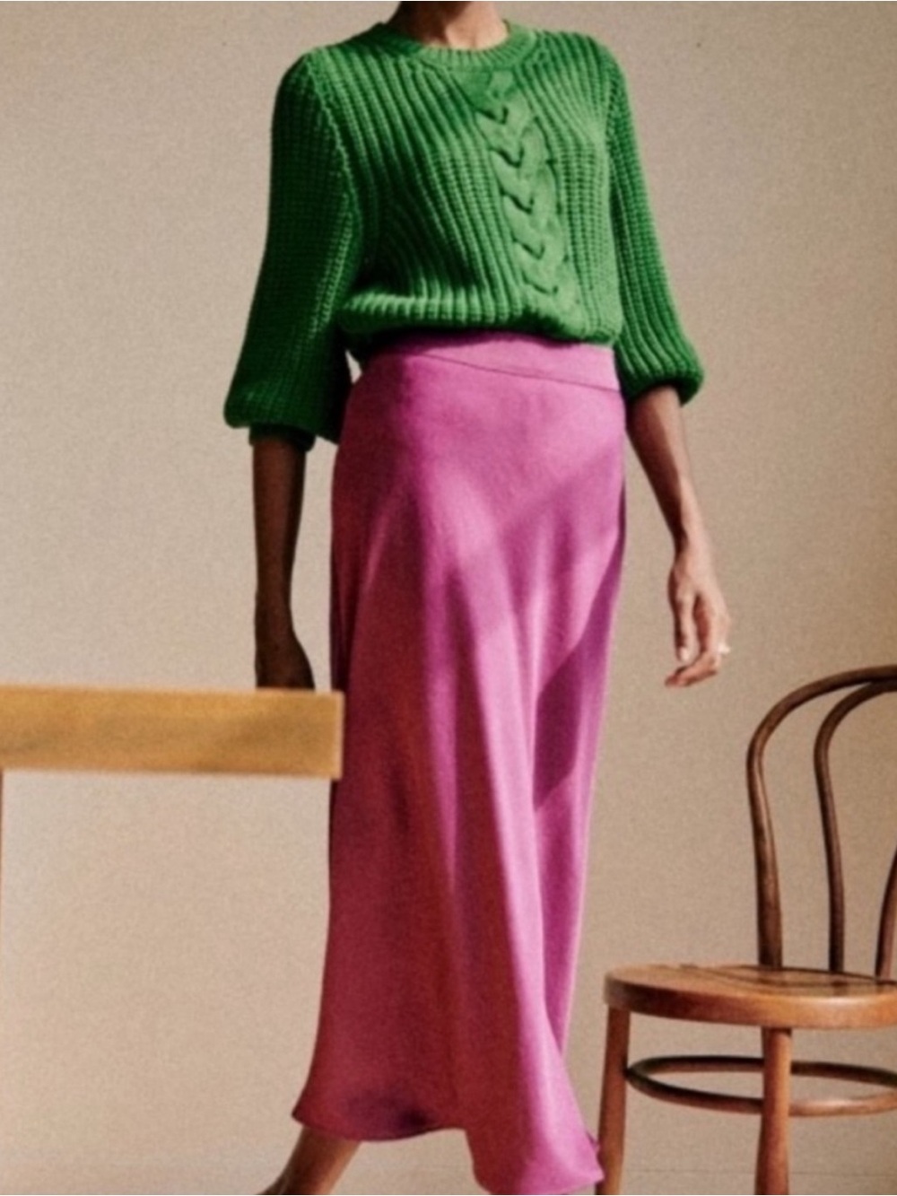 Sezane jazz sweater green size XS
